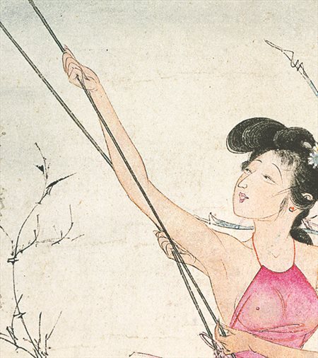永红-胡也佛的仕女画和最知名的金瓶梅秘戏图